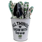 Snazzee Planter Set with Pot Gloves  Tools