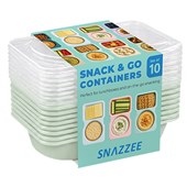 Snazzee Snack  Go Containers Set of 10