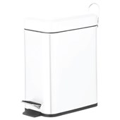 LTW Rectangular Bin With Soft Close 5L White