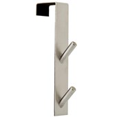 LTW Over Door Double Hook Stainless Steel With Felt Back