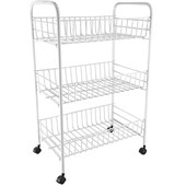 LTW 3Tier Storage Trolley White