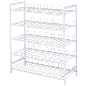 Seymours 5Tier Shoe Rack White