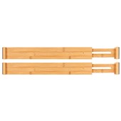 LTW Bamboo Drawer Divider Shallow Set of 2
